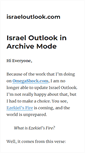 Mobile Screenshot of israeloutlook.com